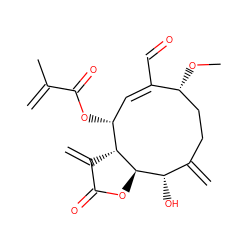 C=C(C)C(=O)O[C@@H]1/C=C(\C=O)[C@H](OC)CCC(=C)[C@H](O)[C@H]2OC(=O)C(=C)[C@@H]21 ZINC000013585318