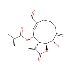 C=C(C)C(=O)O[C@@H]1/C=C(\C=O)CCCC(=C)[C@H](O)[C@H]2OC(=O)C(=C)[C@@H]21 ZINC000013585316