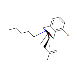 C=C(C)C[C@H]1[C@H]2c3c(Br)cccc3[C@H](CC2(C)C)N1CCCCC ZINC000221436948