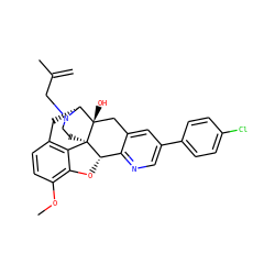 C=C(C)CN1CC[C@@]23c4c5ccc(OC)c4O[C@H]2c2ncc(-c4ccc(Cl)cc4)cc2C[C@@]3(O)[C@H]1C5 ZINC000169371036