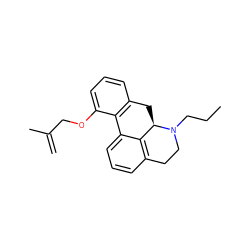 C=C(C)COc1cccc2c1-c1cccc3c1[C@@H](C2)N(CCC)CC3 ZINC000045365172