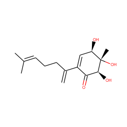 C=C(CCC=C(C)C)C1=C[C@@H](O)[C@](C)(O)[C@@H](O)C1=O ZINC000014776493