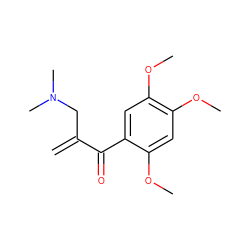 C=C(CN(C)C)C(=O)c1cc(OC)c(OC)cc1OC ZINC000061860574