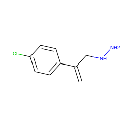 C=C(CNN)c1ccc(Cl)cc1 ZINC000019172461