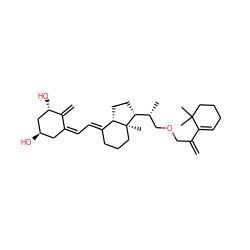 C=C(COC[C@@H](C)[C@H]1CC[C@H]2/C(=C/C=C3/C[C@@H](O)C[C@H](O)C3=C)CCC[C@@]21C)C1=CCCCC1(C)C ZINC000028869497