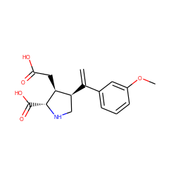 C=C(c1cccc(OC)c1)[C@H]1CN[C@H](C(=O)O)[C@H]1CC(=O)O ZINC000013758362