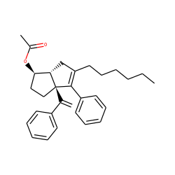 C=C(c1ccccc1)[C@@]12CC[C@@H](OC(C)=O)[C@@H]1CC(CCCCCC)=C2c1ccccc1 ZINC000071330360