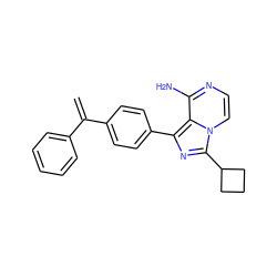 C=C(c1ccccc1)c1ccc(-c2nc(C3CCC3)n3ccnc(N)c23)cc1 ZINC000096168293