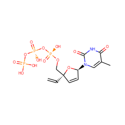 C=C[C@@]1(CO[P@@](=O)(O)O[P@@](=O)(O)OP(=O)(O)O)C=C[C@H](n2cc(C)c(=O)[nH]c2=O)O1 ZINC000066113408