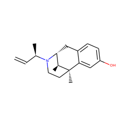 C=C[C@@H](C)N1CC[C@]2(C)c3cc(O)ccc3C[C@@H]1[C@@H]2C ZINC000100640257