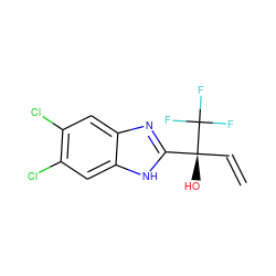 C=C[C@](O)(c1nc2cc(Cl)c(Cl)cc2[nH]1)C(F)(F)F ZINC000028954195