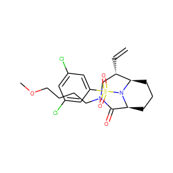 C=C[C@H]1CN(CCCCOC)C(=O)[C@@H]2CCC[C@H]1N2S(=O)(=O)c1cc(Cl)cc(Cl)c1 ZINC001772589071