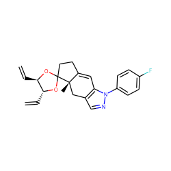 C=C[C@H]1OC2(CCC3=Cc4c(cnn4-c4ccc(F)cc4)C[C@@]32C)O[C@@H]1C=C ZINC000013981562