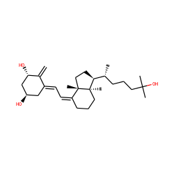 C=C1/C(=C/C=C2/CCC[C@]3(C)[C@H]([C@H](C)CCCC(C)(C)O)CC[C@@]23C)C[C@@H](O)C[C@@H]1O ZINC000100998119