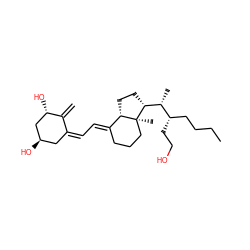 C=C1/C(=C\C=C2/CCC[C@@]3(C)[C@H]2CC[C@@H]3[C@H](C)[C@@H](CCO)CCCC)C[C@@H](O)C[C@@H]1O ZINC000040847430