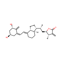 C=C1/C(=C\C=C2/CCC[C@@]3(C)[C@H]2CC[C@@H]3[C@H](C)C[C@H]2OC(=O)C(=C)[C@@H]2C)C[C@@H](O)C[C@@H]1O ZINC000013977483