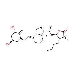 C=C1/C(=C\C=C2/CCC[C@@]3(C)[C@H]2CC[C@@H]3[C@H](C)C[C@H]2OC(=O)C(=C)[C@@H]2CCCC)C[C@@H](O)C[C@@H]1O ZINC000037865371