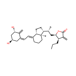 C=C1/C(=C\C=C2/CCC[C@@]3(C)[C@H]2CC[C@@H]3[C@H](C)C[C@H]2OC(=O)C(=C)[C@H]2CCC)C[C@@H](O)C[C@@H]1O ZINC000037865364
