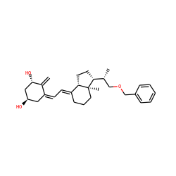 C=C1/C(=C\C=C2/CCC[C@@]3(C)[C@H]2CC[C@@H]3[C@H](C)COCc2ccccc2)C[C@@H](O)C[C@@H]1O ZINC000028869519