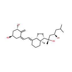 C=C1/C(=C\C=C2/CCC[C@]3(C)[C@@H]([C@@](C)(O)C[C@H](O)CC(C)C)CC[C@@H]23)C[C@@H](O)C[C@@H]1O ZINC000117435531