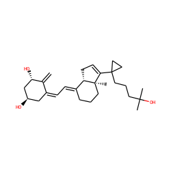 C=C1/C(=C\C=C2/CCC[C@]3(C)C(C4(CCCC(C)(C)O)CC4)=CC[C@@H]23)C[C@@H](O)C[C@@H]1O ZINC000040955180