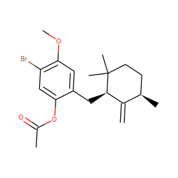 C=C1[C@@H](Cc2cc(OC)c(Br)cc2OC(C)=O)C(C)(C)CC[C@H]1C ZINC000049111574