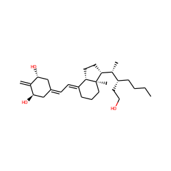 C=C1[C@H](O)CC(=C/C=C2\CCC[C@@]3(C)[C@H]2CC[C@@H]3[C@H](C)[C@@H](CCO)CCCC)C[C@H]1O ZINC000169346875