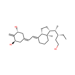 C=C1[C@H](O)CC(=C/C=C2\CCC[C@@]3(C)[C@H]2CC[C@@H]3[C@H](C)[C@H](CC)CCO)C[C@H]1O ZINC000169346876