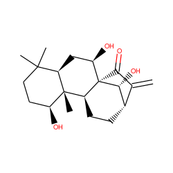 C=C1C(=O)[C@@]23[C@@H](CC[C@@H]1[C@H]2O)[C@]1(C)[C@@H](O)CCC(C)(C)[C@H]1C[C@H]3O ZINC000008829474