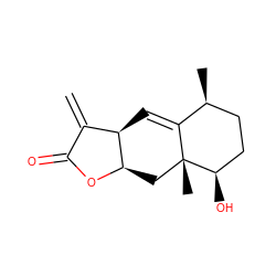 C=C1C(=O)O[C@@H]2C[C@]3(C)C(=C[C@H]12)[C@@H](C)CC[C@H]3O ZINC000095911954