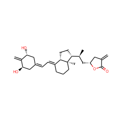C=C1C[C@@H](C[C@H](C)[C@H]2CC[C@H]3/C(=C/C=C4C[C@@H](O)C(=C)[C@H](O)C4)CCC[C@@]32C)OC1=O ZINC000029061030