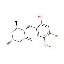 C=C1C[C@H](C)C[C@@H](C)[C@@H]1Cc1cc(OC)c(Br)cc1O ZINC000013755729