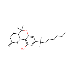 C=C1CC[C@@H]2[C@@H](C1)c1c(O)cc(C(C)(C)CCCCCC)cc1OC2(C)C ZINC000029558133