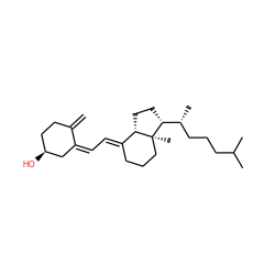 C=C1CC[C@H](O)C/C1=C/C=C1\CCC[C@@]2(C)[C@H]1CC[C@@H]2[C@H](C)CCCC(C)C ZINC000004474460