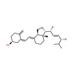 C=C1CC[C@H](O)C/C1=C/C=C1\CCC[C@]2(C)[C@@H]1CC[C@@H]2[C@H](C)/C=C/[C@H](C)C(C)C ZINC000043505259