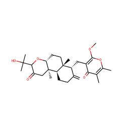 C=C1CC[C@H]2[C@@]3(C)CC(=O)C(C(C)(C)O)O[C@@H]3CC[C@]2(C)[C@@H]1Cc1c(OC)oc(C)c(C)c1=O ZINC000101210246