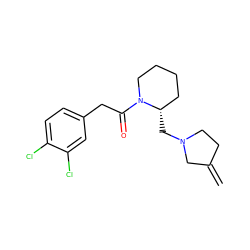 C=C1CCN(C[C@H]2CCCCN2C(=O)Cc2ccc(Cl)c(Cl)c2)C1 ZINC000003795709