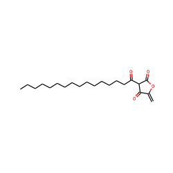C=C1OC(=O)C(C(=O)CCCCCCCCCCCCCCC)C1=O ZINC000036176154