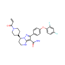 C=CC(=O)N1CCC([C@@H]2CCNc3c(C(N)=O)c(-c4ccc(Oc5ccc(F)cc5F)cc4)nn32)CC1 ZINC001772635291