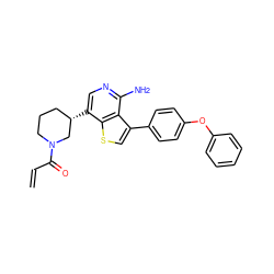 C=CC(=O)N1CCC[C@H](c2cnc(N)c3c(-c4ccc(Oc5ccccc5)cc4)csc23)C1 ZINC000473134441