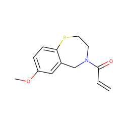 C=CC(=O)N1CCSc2ccc(OC)cc2C1 ZINC000096321242