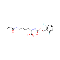 C=CC(=O)NCCCC[C@H](NC(=O)OCc1c(F)cccc1F)C(=O)O ZINC000095562388