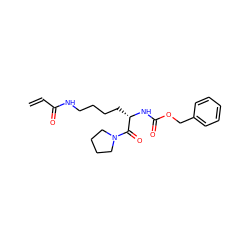 C=CC(=O)NCCCC[C@H](NC(=O)OCc1ccccc1)C(=O)N1CCCC1 ZINC000095560589