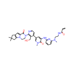 C=CC(=O)NCCN(C)c1cccc(Nc2cc(-c3ccnc(N4CCn5c(cc6c5CC(C)(C)C6)C4=O)c3CO)cn(C)c2=O)n1 ZINC001772585663