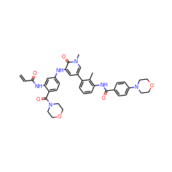 C=CC(=O)Nc1cc(Nc2cc(-c3cccc(NC(=O)c4ccc(N5CCOCC5)cc4)c3C)cn(C)c2=O)ccc1C(=O)N1CCOCC1 ZINC001772573747