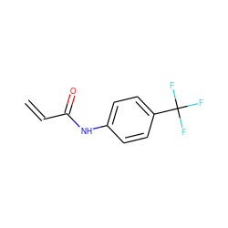 C=CC(=O)Nc1ccc(C(F)(F)F)cc1 ZINC000036334217