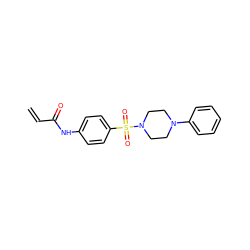 C=CC(=O)Nc1ccc(S(=O)(=O)N2CCN(c3ccccc3)CC2)cc1 ZINC000084741811