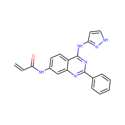 C=CC(=O)Nc1ccc2c(Nc3cc[nH]n3)nc(-c3ccccc3)nc2c1 ZINC000058638906