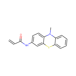 C=CC(=O)Nc1ccc2c(c1)Sc1ccccc1N2C ZINC000064502335