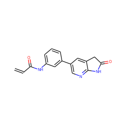 C=CC(=O)Nc1cccc(-c2cnc3c(c2)CC(=O)N3)c1 ZINC000220940576